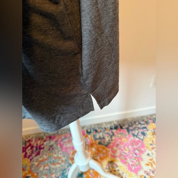 Quacker Factory Womens 2X Tunic Neutral Gray Lightweight Cowl Neck Casual Travel - Picture 6 of 7